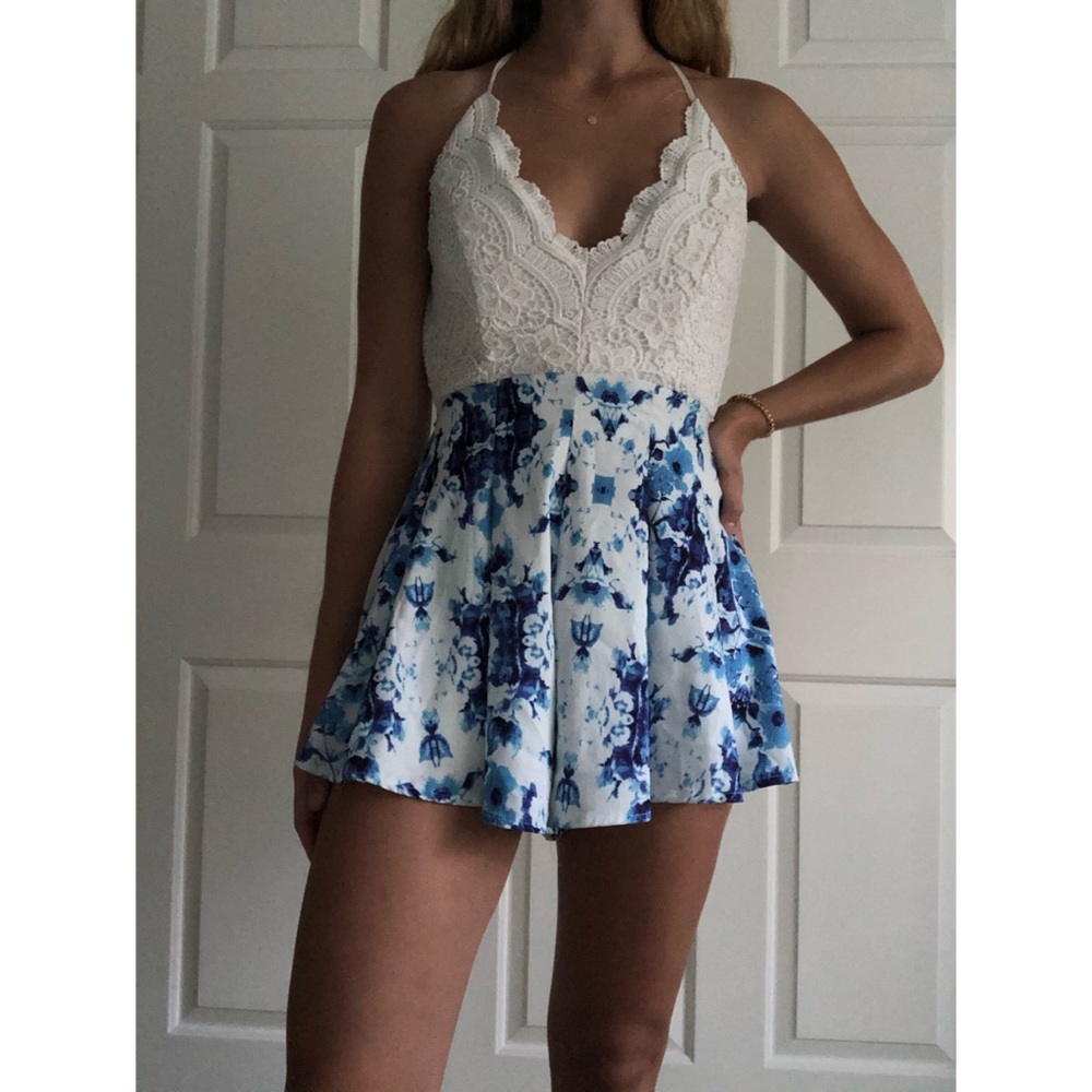 Floral/Lace Romper